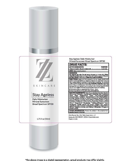Zz Skincare Stay Ageless Daily Moisturizer Mineral Sunscreen Broad Spectrum Spf 1.75 Fl Oz (50ml) (Pre Sp27.50b Lb48993 Morgen)